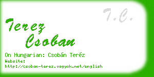 terez csoban business card